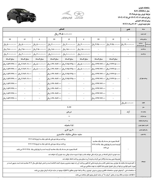 بخشنامه فروش خودرو جک J7 برقی با قیمت جدید